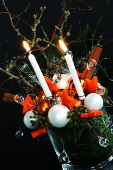 Advent decoration orange