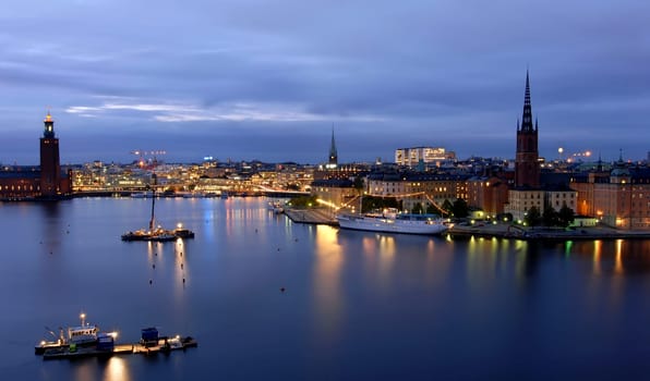 Stockholm at night