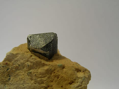 Black quartz crystal on matrix (Montereggioni / Siena / Tuscany)