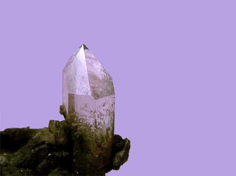 "Crystallos"" means ""clear ice"",because once rock crystal was thought to be petrified ice...... Location of this crystal: Alp Cavrein (Switzerland)"