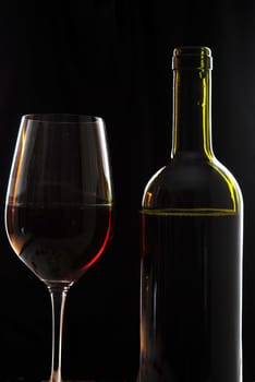 Still life with wine
