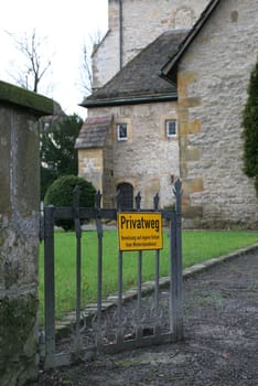 Private road....