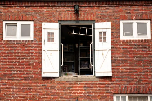 Warehouse in the port of Cuxhaven (North Sea)