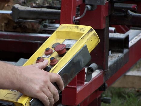 Control panel of a machine