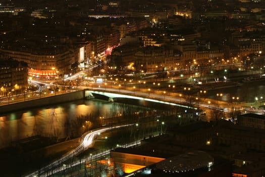 View of the Pont de l'Alma bridge from the Eiffel Tower