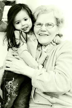 Grandma with grandson