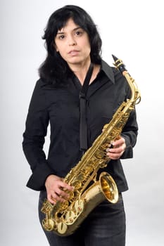 Olivera with instrument