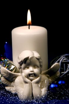 Advent decoration blue