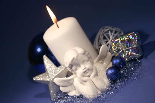 Advent decoration blue