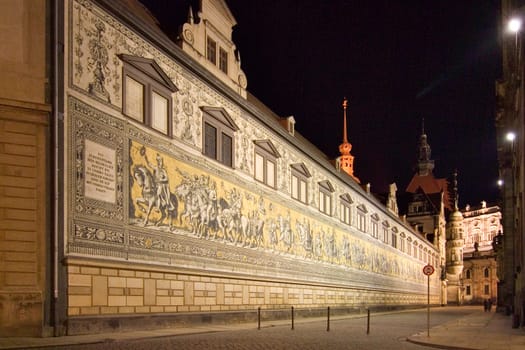 Dresden - Fürstenzug am Residenzschloss
