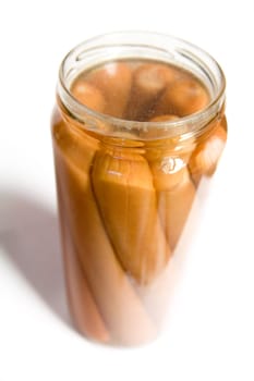 Bockwurst in a jar