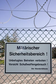 Military security area