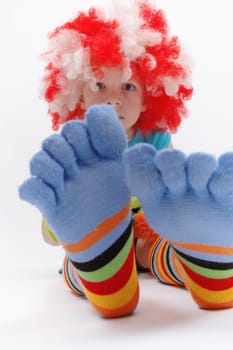 colored feet