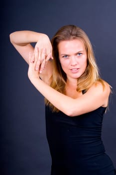 Miryam in dance pose