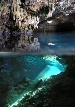 Stalagmite cave in Croatia