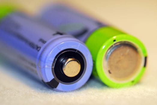 Batteries blue-green