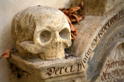 In the old cemetery at the town church in Weimar