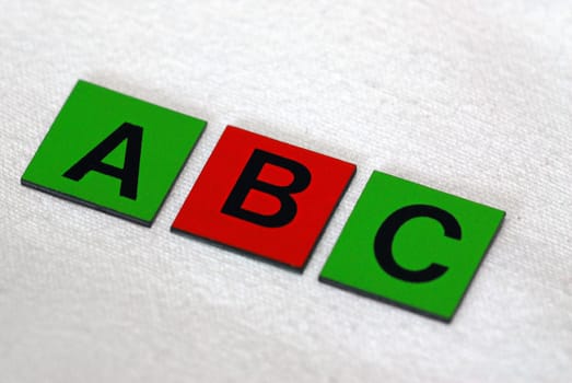 ABC green red