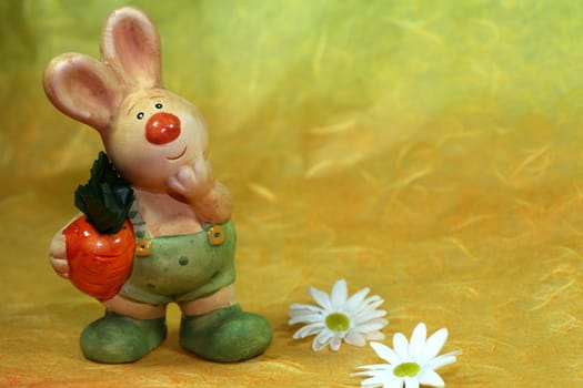 Funny rabbit figure