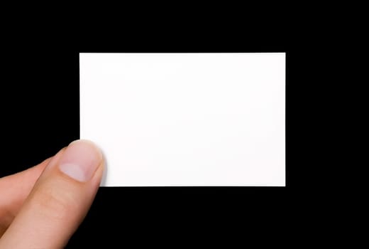Blank business card