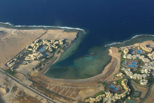 A bird's eye view of Coraya Beach