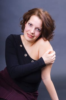 Angelique hand on shoulder