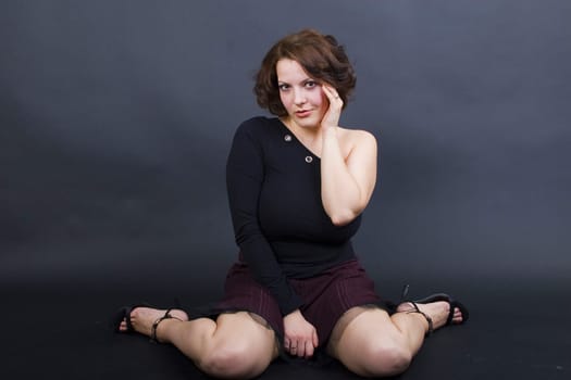 Angelique kneeling head-on