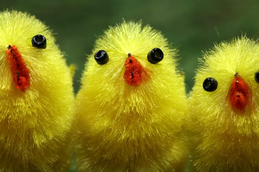 Yellow mini decorative figurines