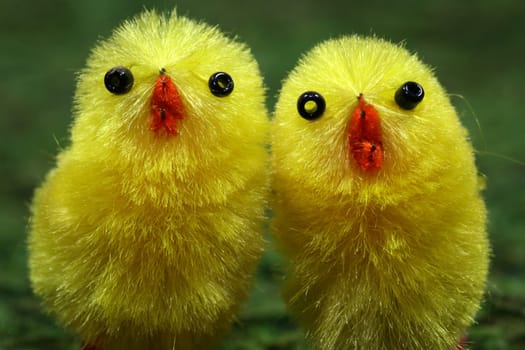 Yellow mini decorative figurines