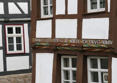 Half-timbered houses in Warburg