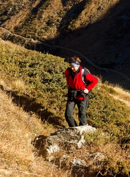 On an autumn hike