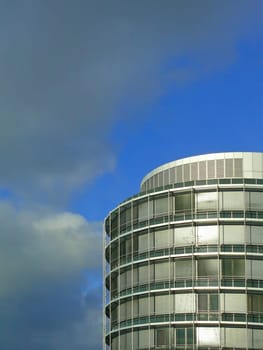BG Chemie office building in Heidelberg: A rotunda is a structure on a circular floor plan