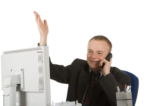 Businessman on the phone