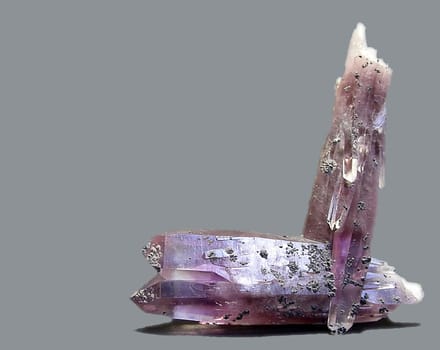 Amethyst crystals from Guerrera (Mexico) ----- The amethyst belongs to the quartz group. Its name comes from the Greek: "amethystos"" means: not to be drunk. The amethyst was collected by the Roman gods. They wanted to get you"