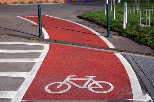 Pictogram on the roadway