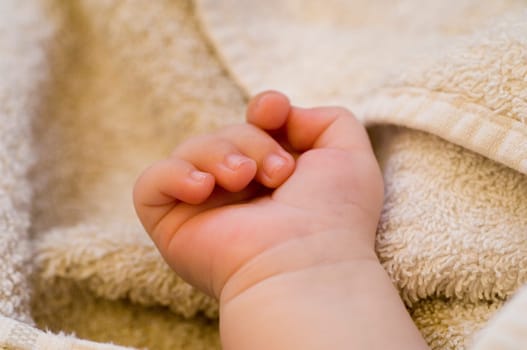 Hand of a baby