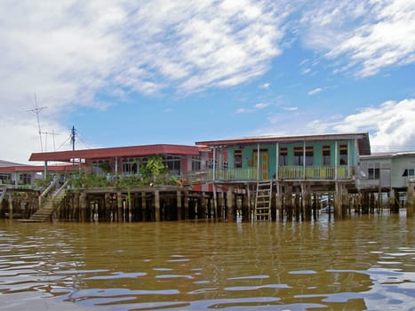 Pile dwellings in Brunei