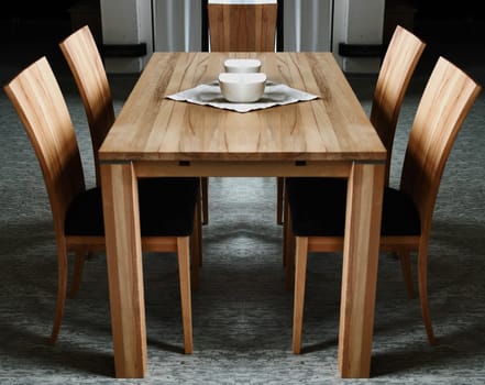 Dining area with decoration