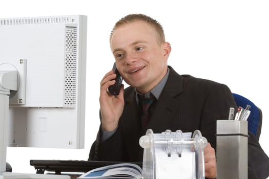 Businessman on the phone