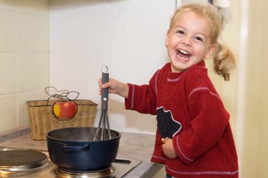 Girl cooking
