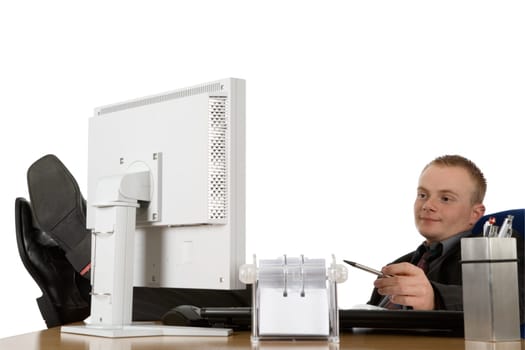 Businessman relaxed