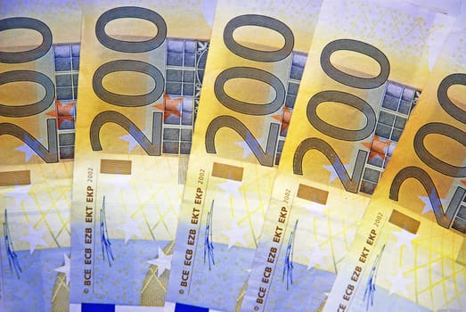 200 Euro bills