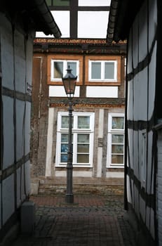 In the old town of Rinteln an der Weser (Lower Saxony)