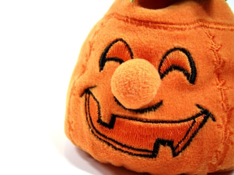 If you throw him on the floor,he laughs and shouts Happy Halloween :-)