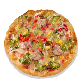 Freshly baked pizza