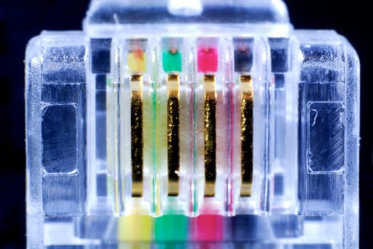 Telephone cable connector