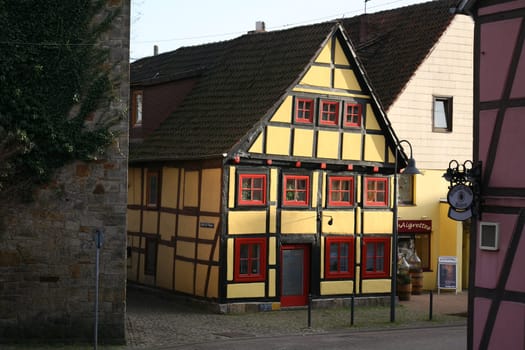 Renovated half-timbered house in Rinteln an der Weser (Lower Saxony)