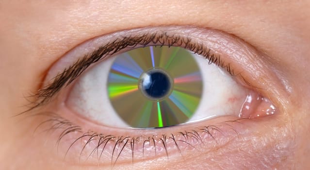 Eye with CD