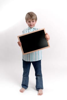With blackboard