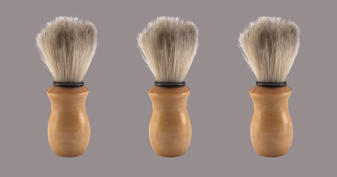 3 shaving brushes